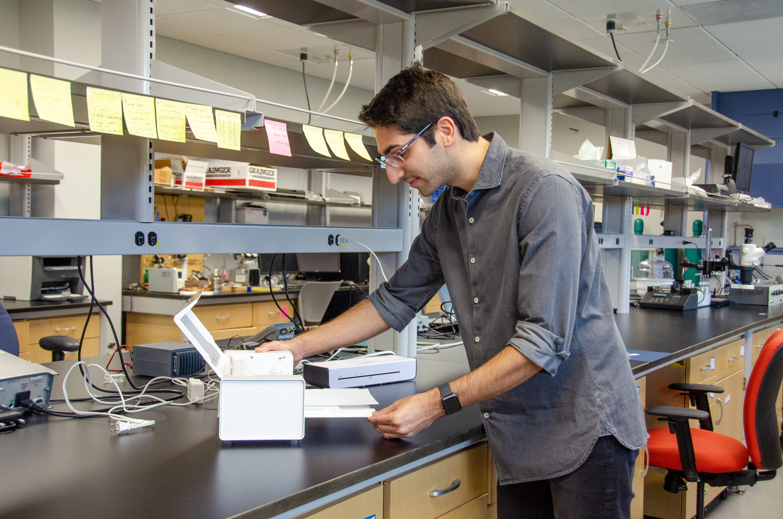 Students in the MEMS Lab