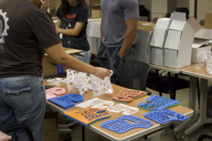 BMES students packaging devices